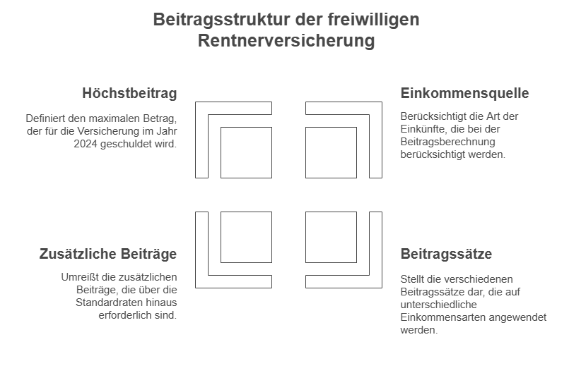 Beitragsstruktur der freiwilligen Rentnerversicherung