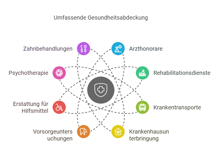 Umfassende Gesundheitsabdeckung